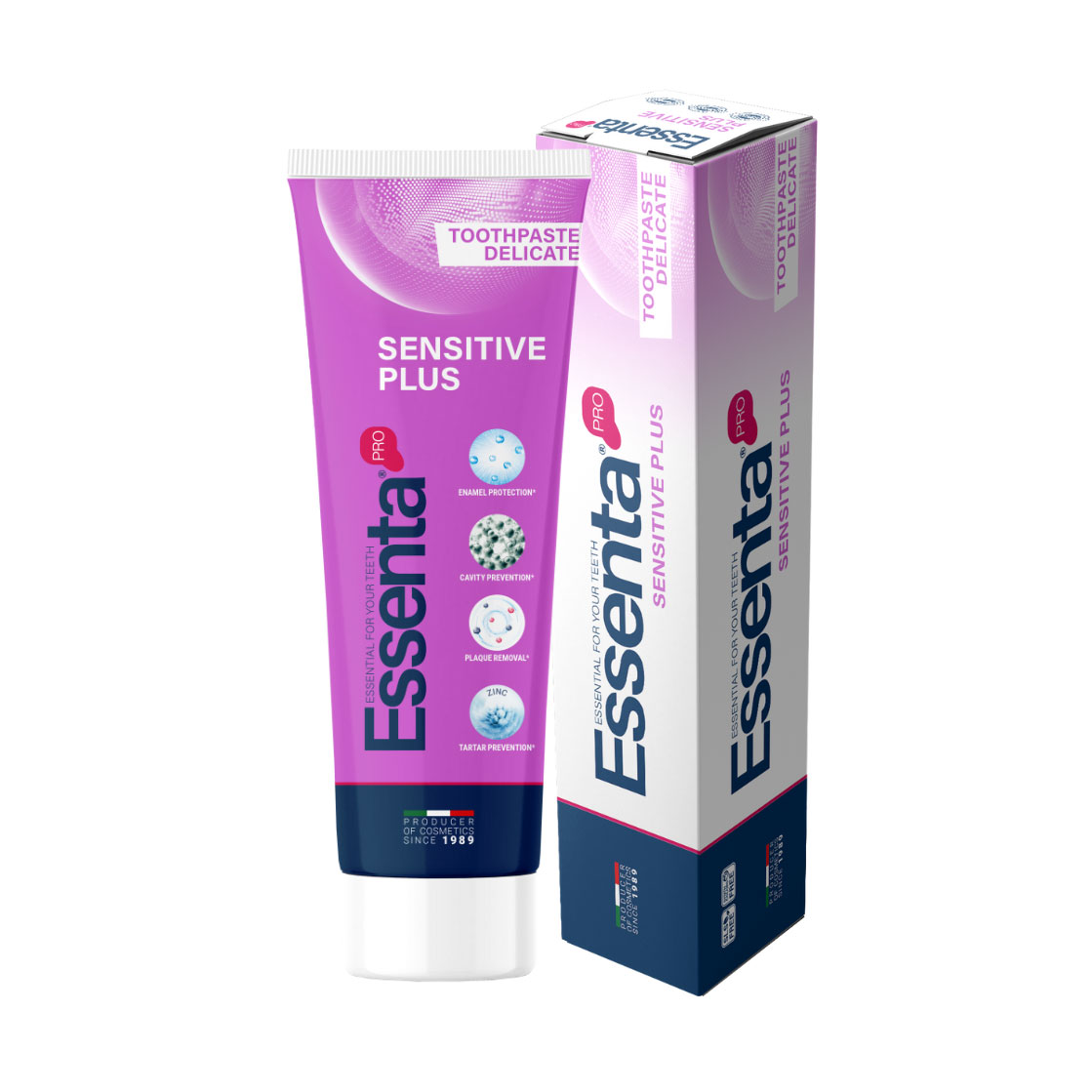 Зубна паста Essenta Pro Sensitive Plus, 75 мл